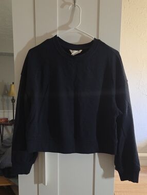 Plain Navy Blue Crewneck - H&M